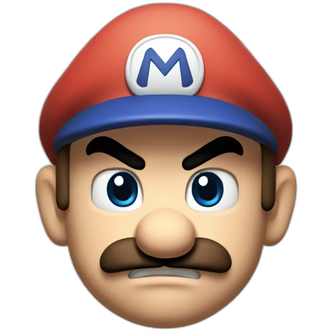 Mario angry emoji
