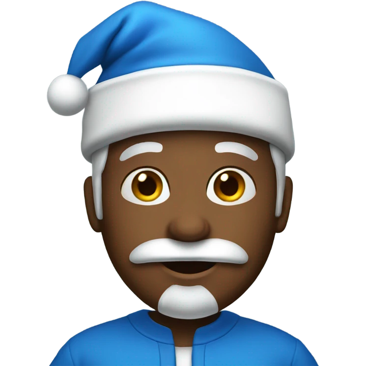 Blue Santa  emoji