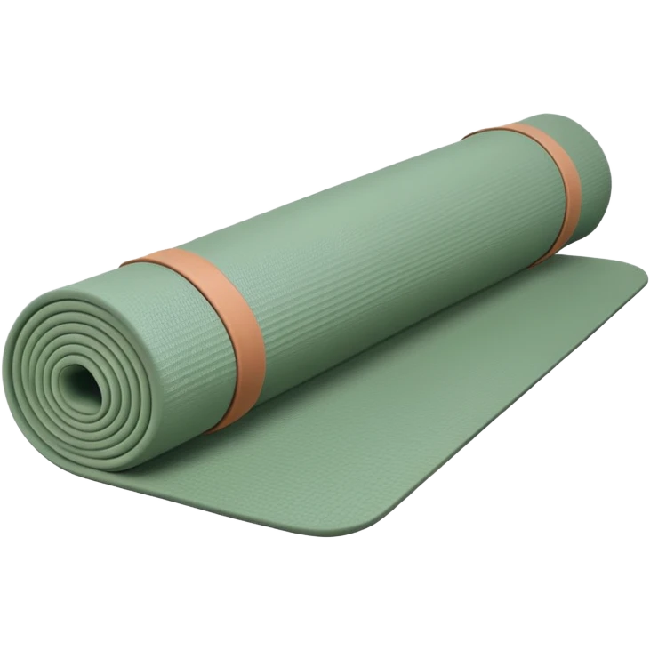 Yoga mat sage green emoji