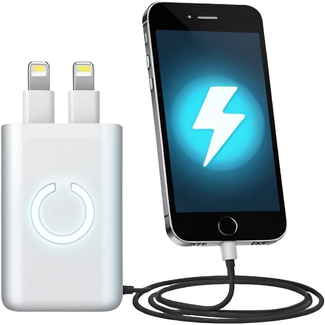 Cellphone charging emoji