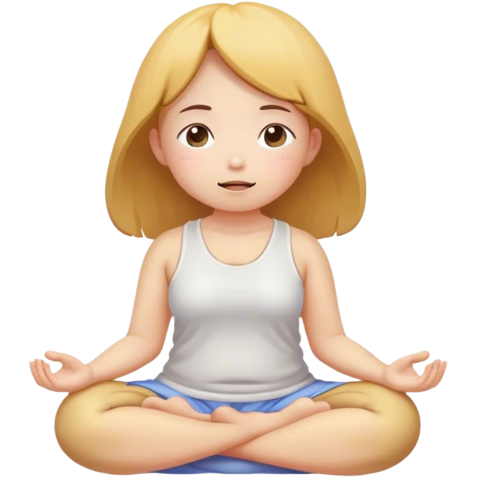 meditater kawaii potato girl emoji