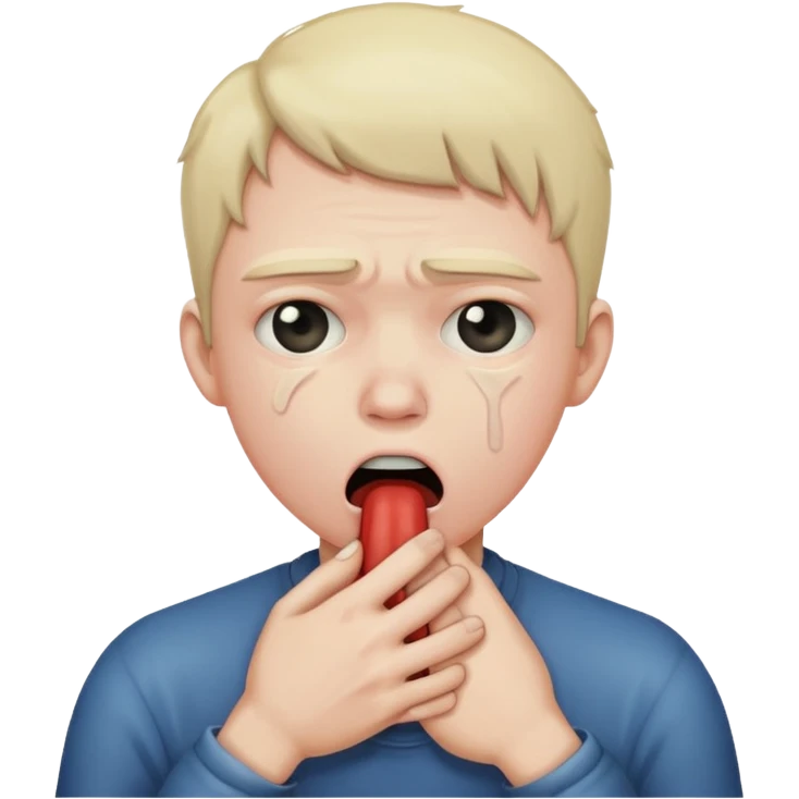 person choking themselves  emoji