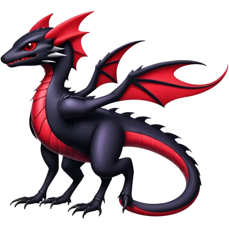 Shiny Epic Badass Gothic Noibat-Salandit-Nargacuga-Hybrid emoji