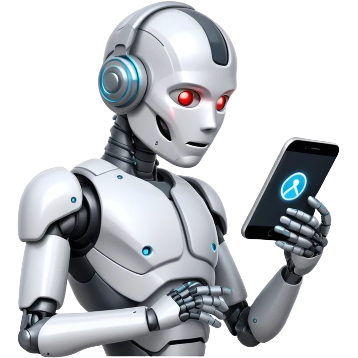 cyborg searching data emoji