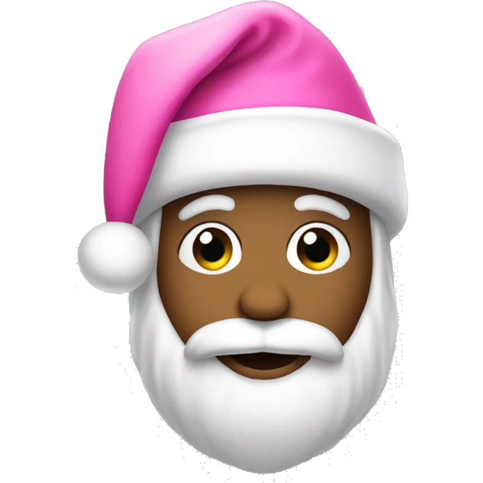 Pink Santa hat emoji