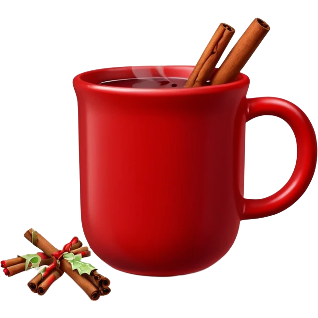 mulled wine emoji in red mug emoji