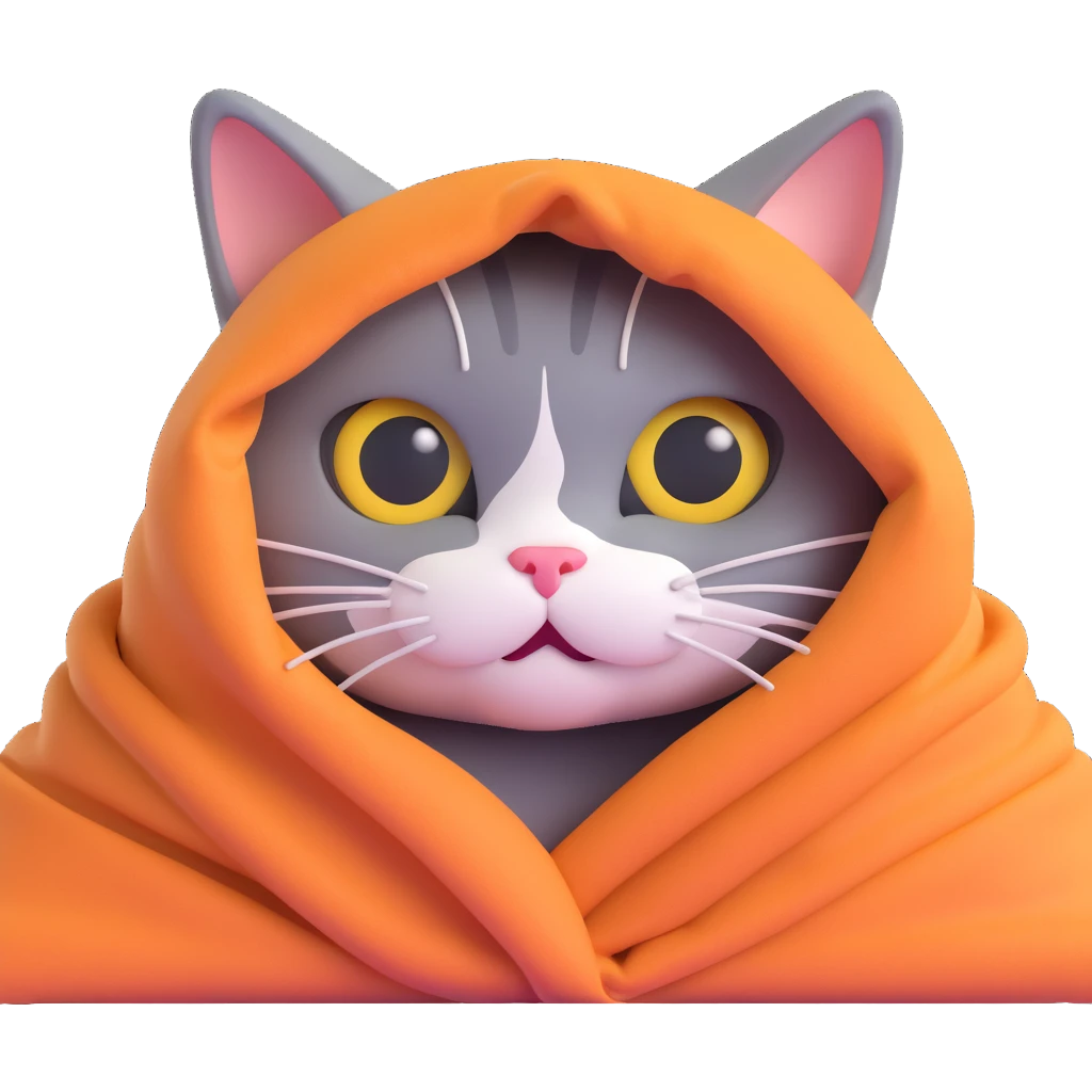 a cat hiding with only its eyes peeking out from under a blanket, everything else hidden emoji