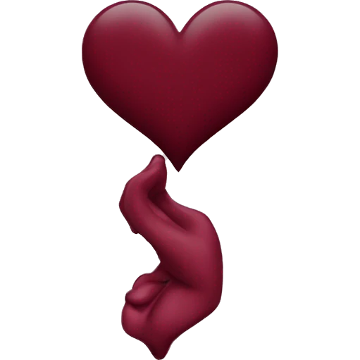 maroon heart emoji