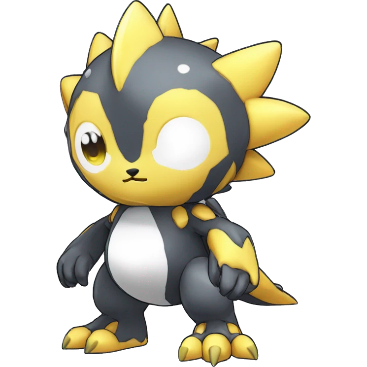 cute kawaii cool edgy shiny Digimon-Fakemon-animal full body emoji