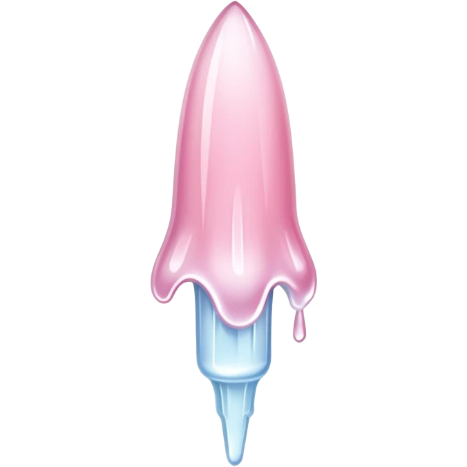 Pastel pink icicle  emoji