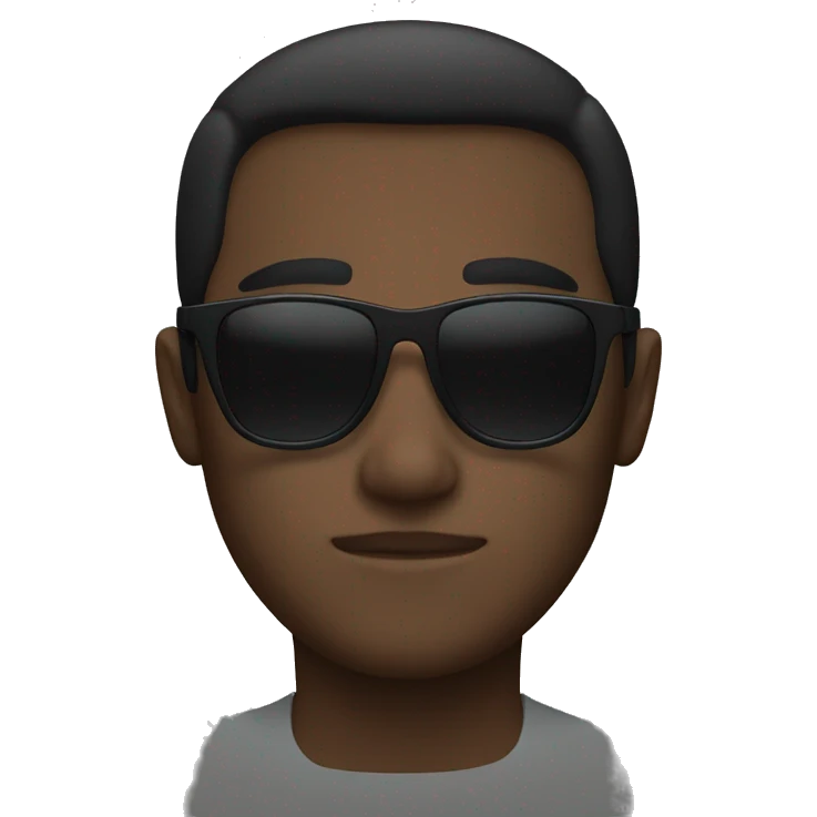 black thin sunglasses no person emoji
