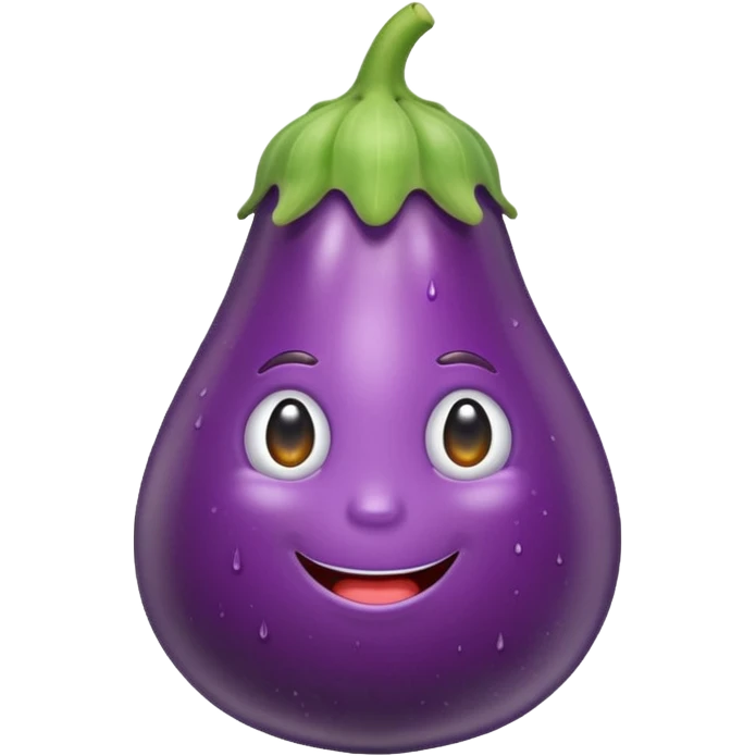 Big juicy squirting eggplant emoji