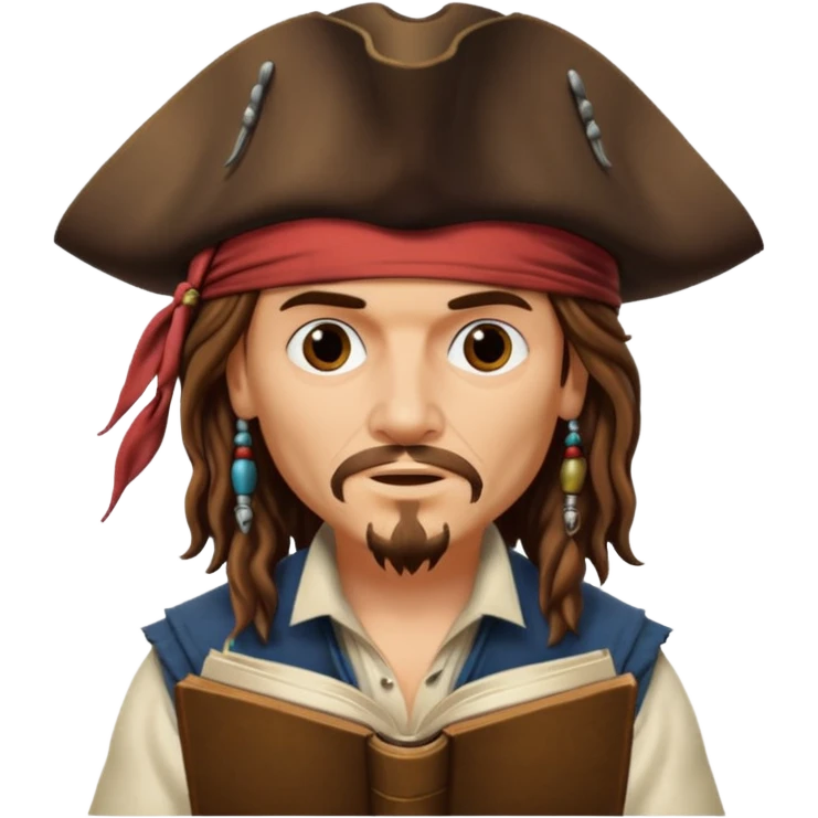 jack sparrow reading emoji