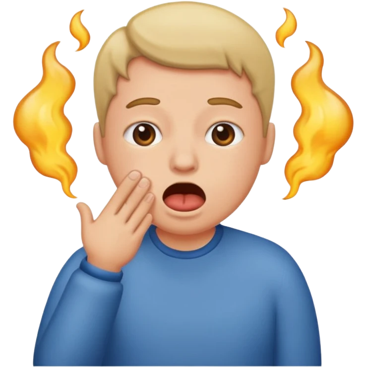 Person burping and farting emoji