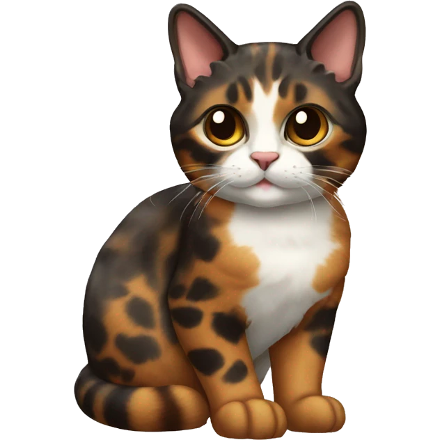 Tortoiseshell Cat Breed Full Body emoji
