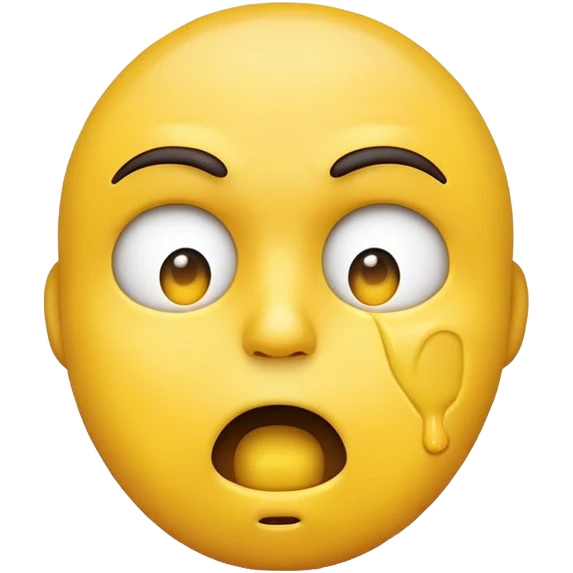 Yellow face emojis choking itself emoji