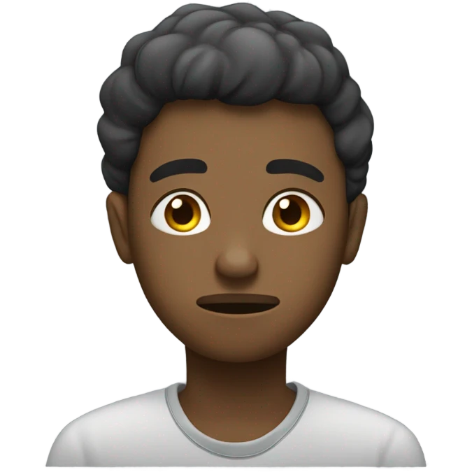 bored student leaning on hand emoji