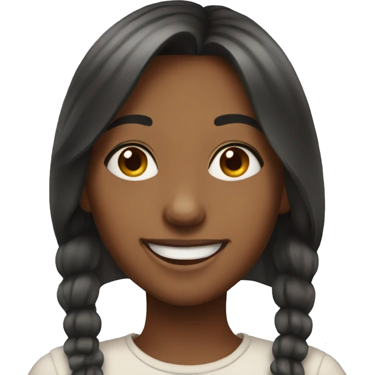 regular girl smiling emoji