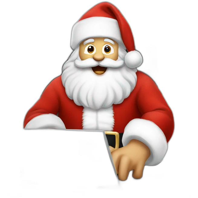 santa claus with laptop emoji