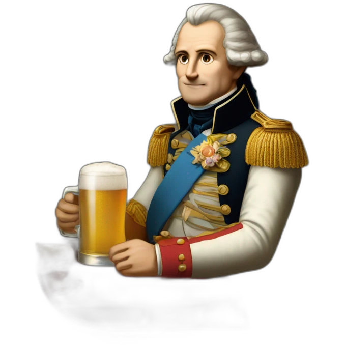 Napoléon qui boit une bière emoji