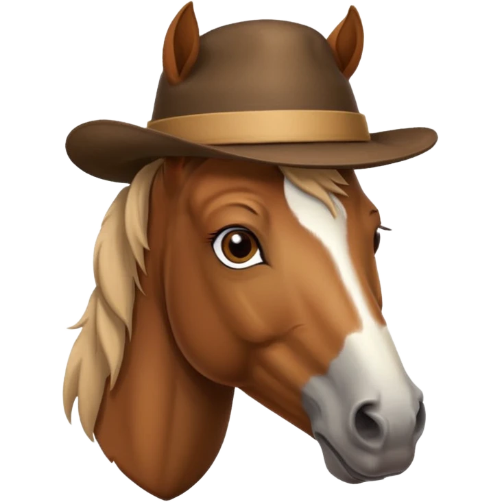 horse with hat emoji