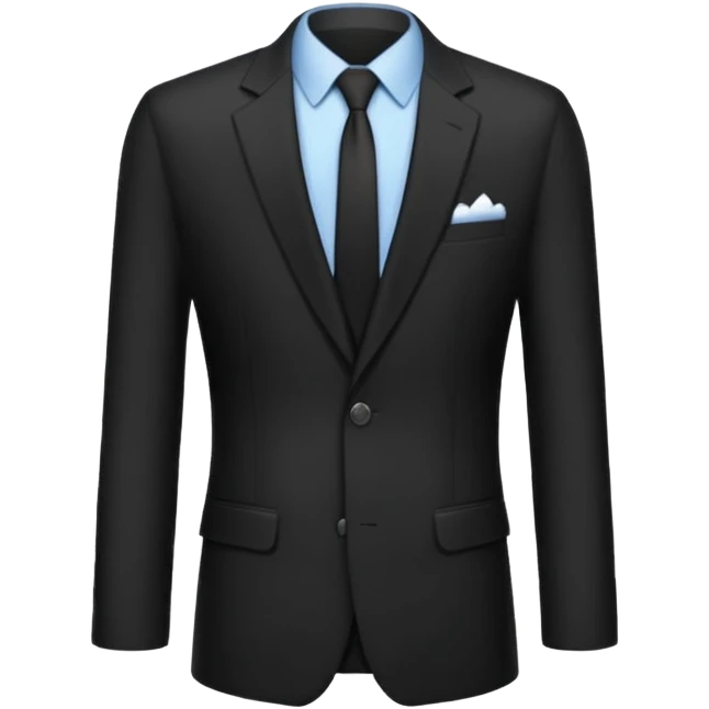black suit jacket emoji