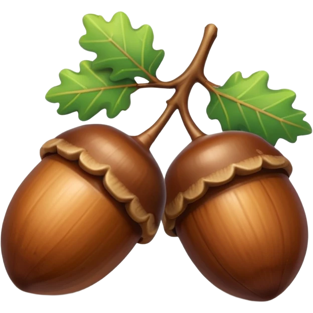 oak acorns emoji