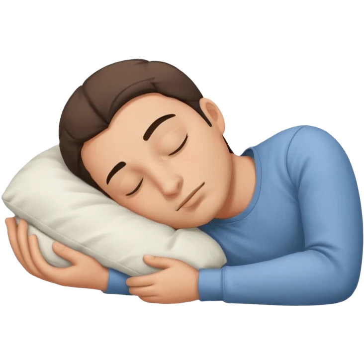 He was in a deep sleep. emoji