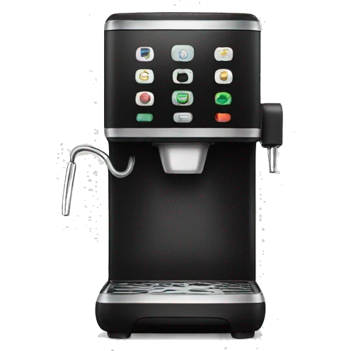 black coffee machine emoji
