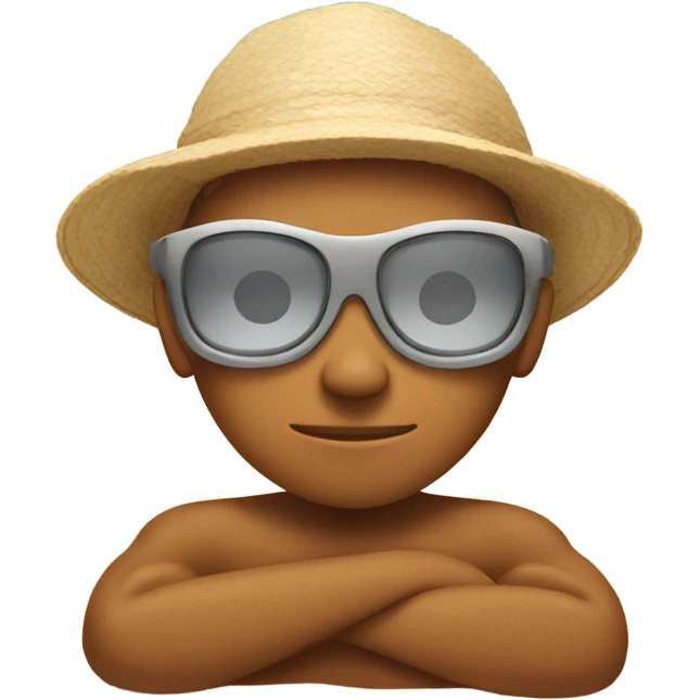 Beach tan emoji