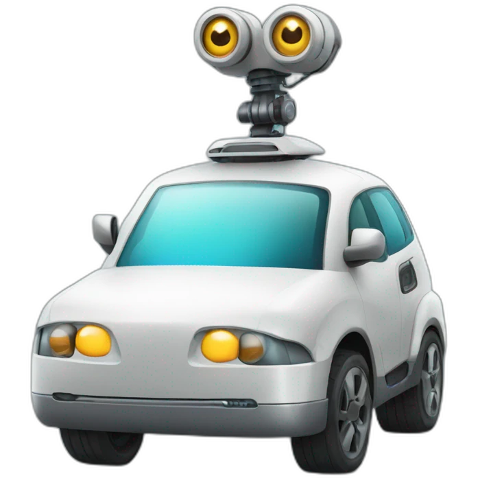 Robot car emoji