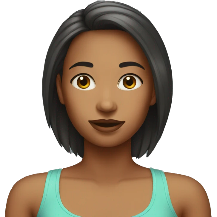 Girl with tank top  emoji