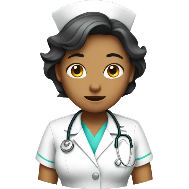 unhappy nurse emoji