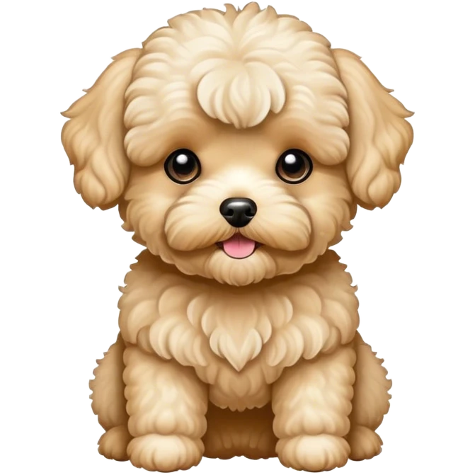 Maltipoo cream color emoji
