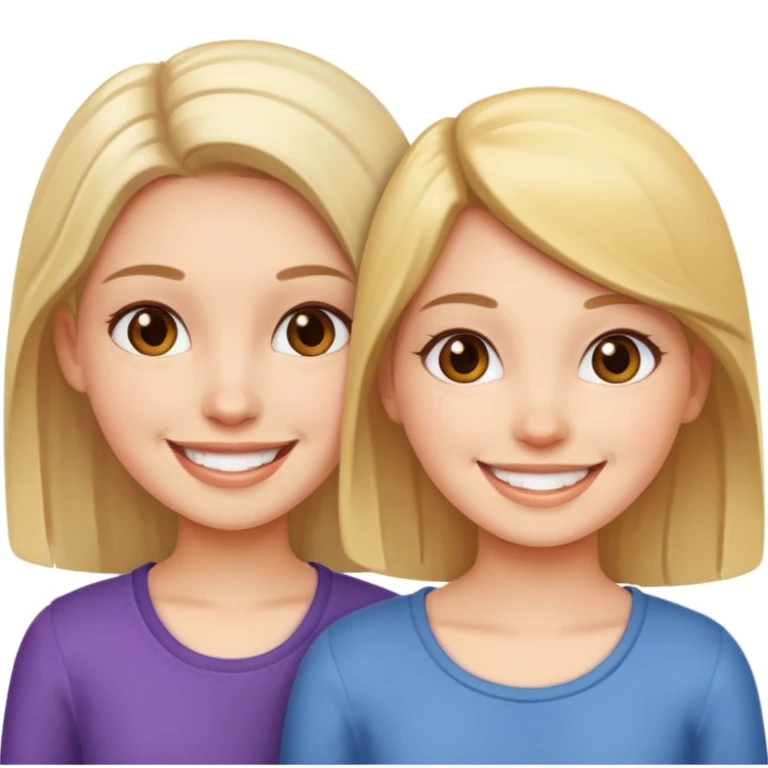 Two girls  emoji