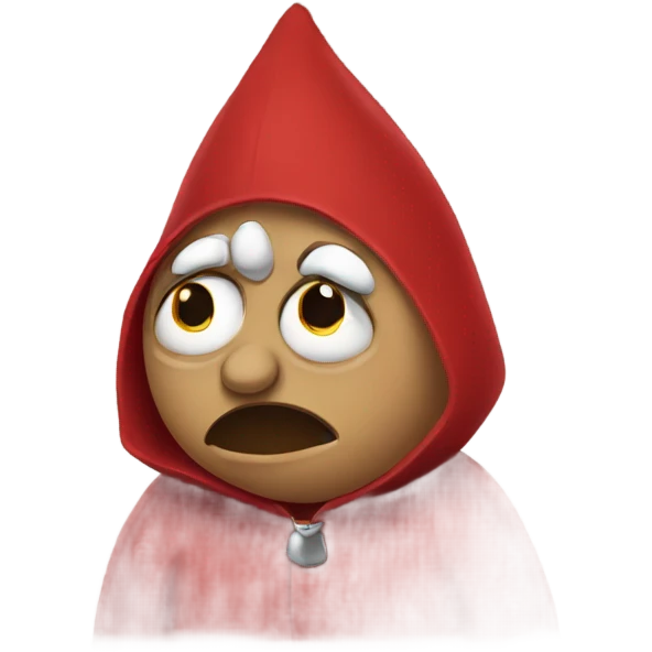 Crying cardinal filled with grief emoji
