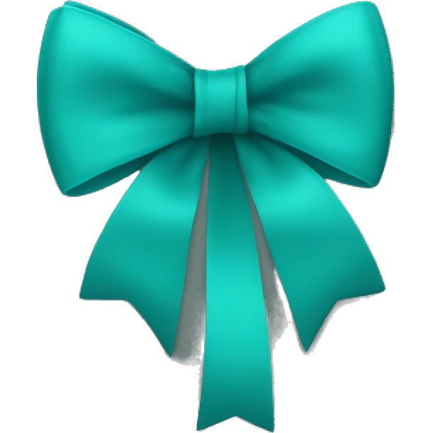 Teal Bow emoji