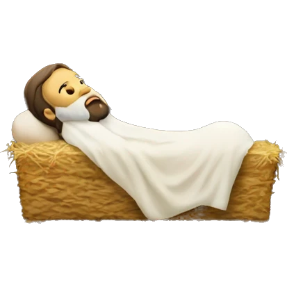jesus’s manger for christmas  emoji