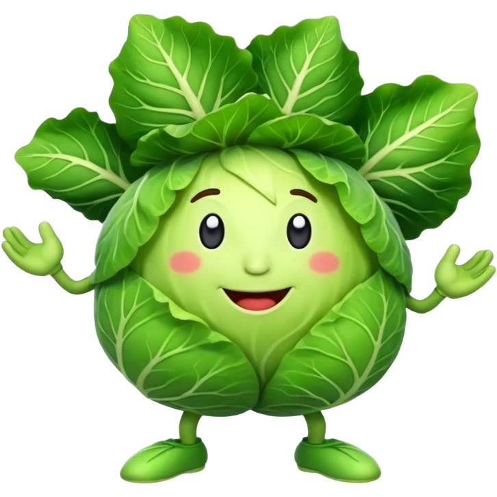 Dancing cabbage  emoji