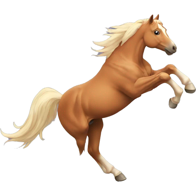 A horse flying emoji