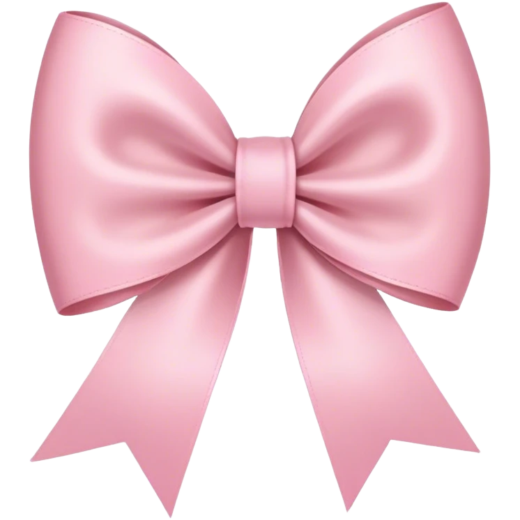 light pink ribbon bow emoji