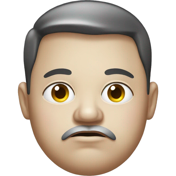 fat person looking concerned emoji