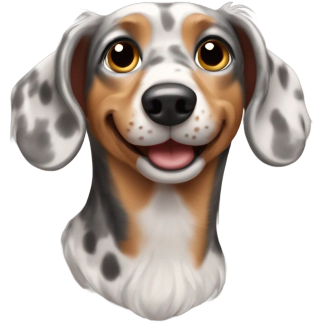 merle dachshund emoji