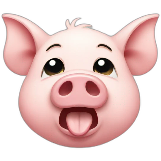 pig crying emoji