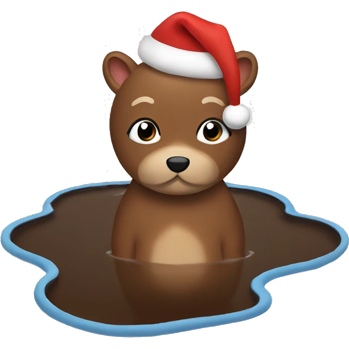Christmas brown puddle  emoji