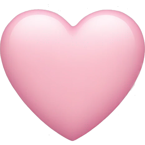 pastel pink heart emoji