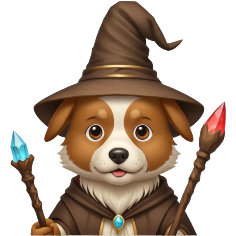 Dog wizard emoji