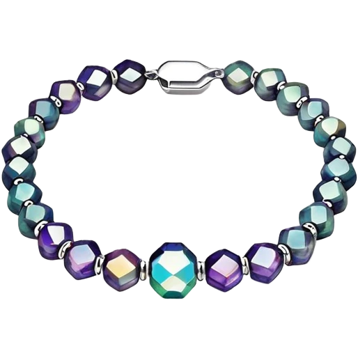 Crystal bead 
Bracelet  emoji