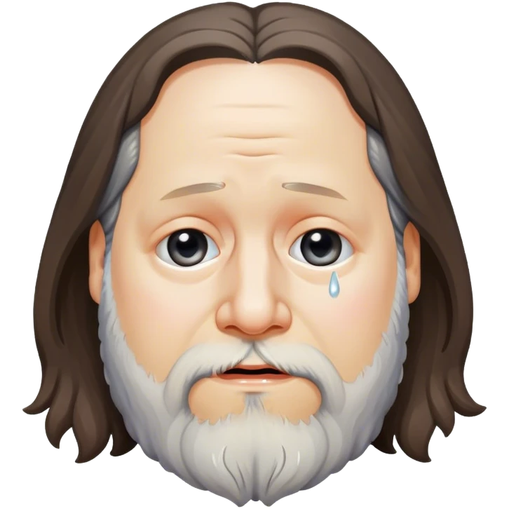 Richard Stallman with tears emoji