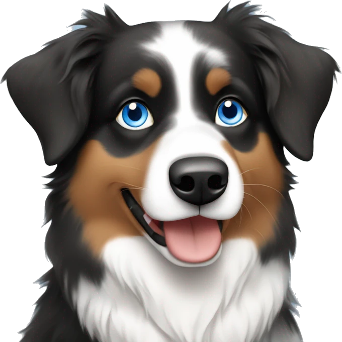 Australian shepherd with blue eyes emoji